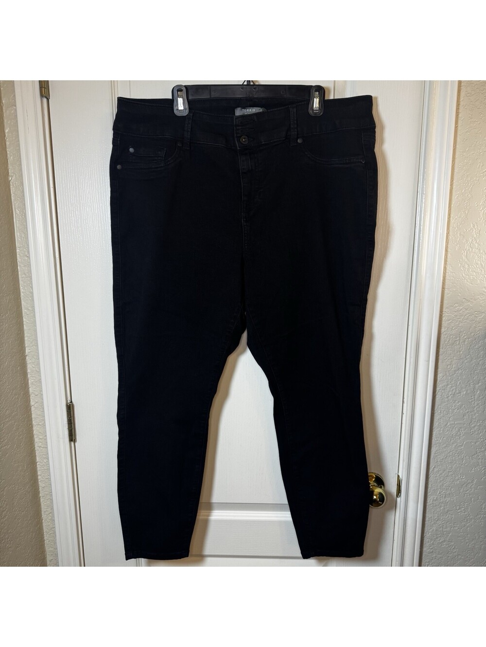 Torrid Women Plus Size 22R Black Super Soft Jegging Skinny Jeans Stretch